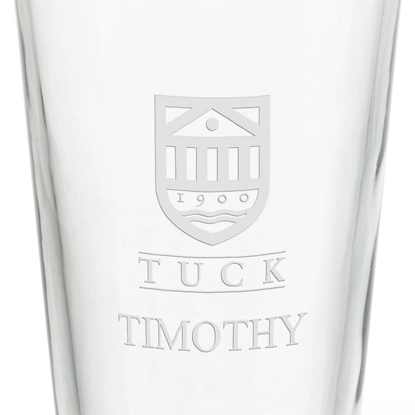 Tuck School of Business 16 oz Pint Glass- Set of 2 Shot #3