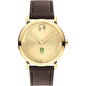 Tuck School of Business Men's Movado BOLD Gold with Chocolate Leather Strap Shot #2