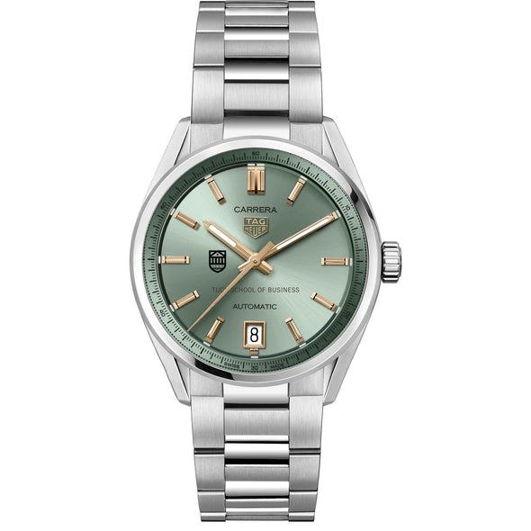 Tuck Women's TAG Heuer Steel Carrera Automatic with Green Dial Shot #2