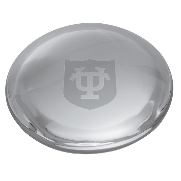 Tulane Glass Dome Paperweight by Simon Pearce Shot #2