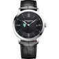 Tulane Men's Baume et Mercier 40mm Classima Quartz Watch with Black Dial & Black Leather Strap Shot #2