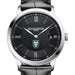 Tulane Men's Baume et Mercier 40mm Classima Quartz Watch with Black Dial & Black Leather Strap