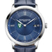 Tulane Men's Baume et Mercier 40mm Classima Quartz Watch with Blue Dial & Dark Blue Leather Strap