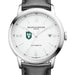Tulane Men's Baume et Mercier 42mm Classima Automatic Watch with White Dial & Black Leather Strap