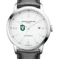 Tulane Men's Baume et Mercier 42mm Classima Automatic Watch with White Dial & Black Leather Strap Shot #1