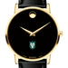 Tulane Men's Movado Gold Museum Classic Leather