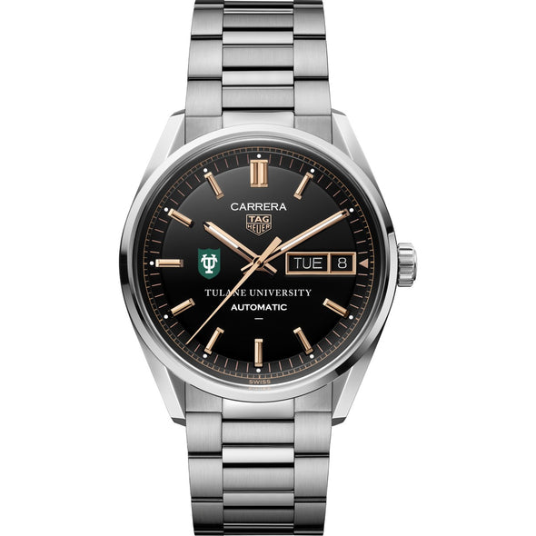 Tulane Men's TAG Heuer Carrera Day-Date Automatic with Black Dial Shot #2