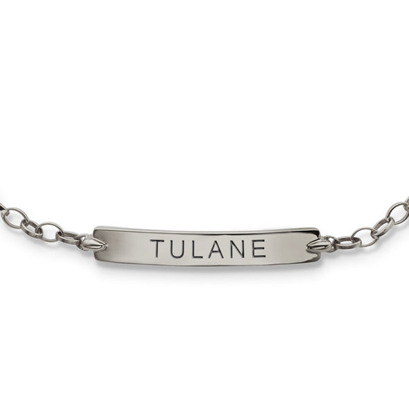 Tulane Monica Rich Kosann Petite Poesy Bracelet in Silver Shot #2