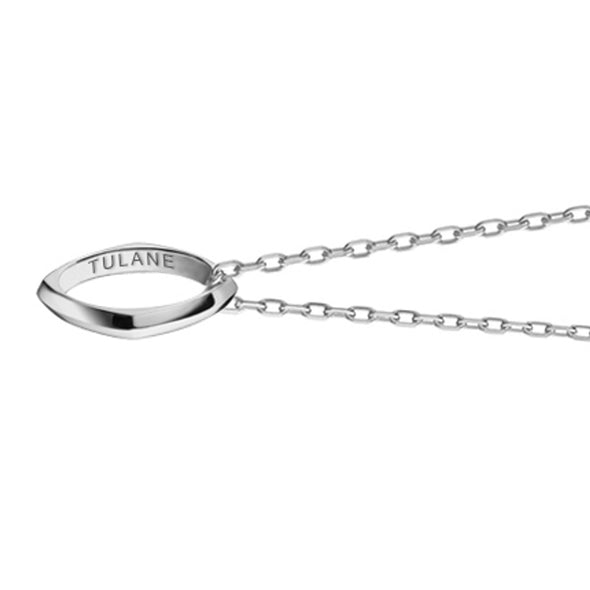 Tulane Monica Rich Kosann Poesy Ring Necklace in Silver Shot #3