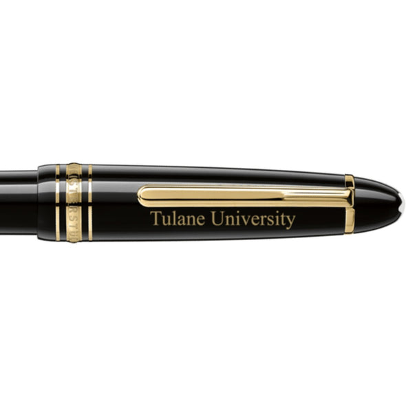 Tulane Montblanc Meisterstück Midsize Ballpoint Pen in Gold Shot #2