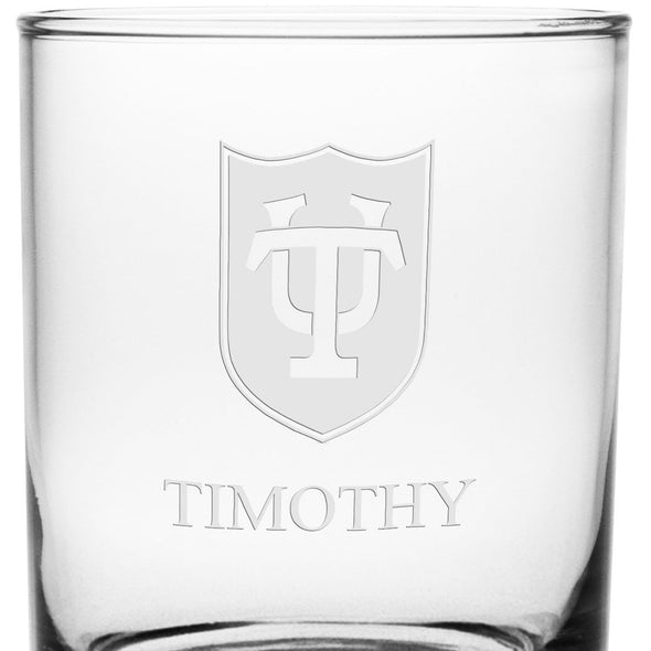 Tulane Tumbler Glasses - Set of 2 Made in USA Shot #3