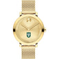 Tulane University Women's Movado Bold Gold with Mesh Bracelet Shot #2