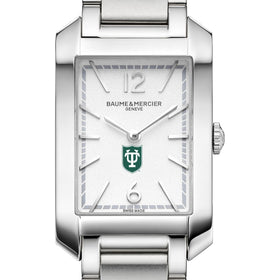 Tulane Women's Baume et Mercier 35X22mm Hampton Watch with Silver Dial & Bracelet Shot #1
