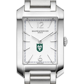 Tulane Women's Baume et Mercier 35X22mm Hampton Watch with Silver Dial & Bracelet Shot #1