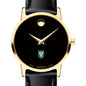 Tulane Women's Movado Gold Museum Classic Leather Shot #1