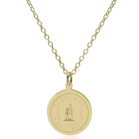 Tuskegee 18K Gold Pendant & Chain Shot #2