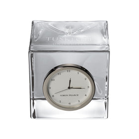 Tuskegee Glass Desk Clock by Simon Pearce Shot #1
