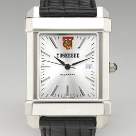 Tuskegee Men's Collegiate Watch with Leather Strap Shot #1
