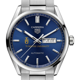 Tuskegee Men&#39;s TAG Heuer Carrera with Blue Dial &amp; Day-Date Window Shot #1