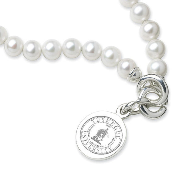 Tuskegee Pearl Bracelet with Sterling Silver Charm Shot #2
