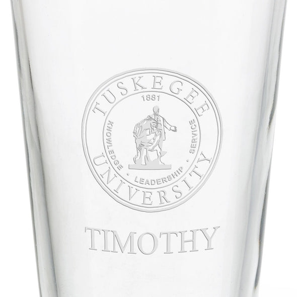 Tuskegee University 16 oz Pint Glass- Set of 2 Shot #3