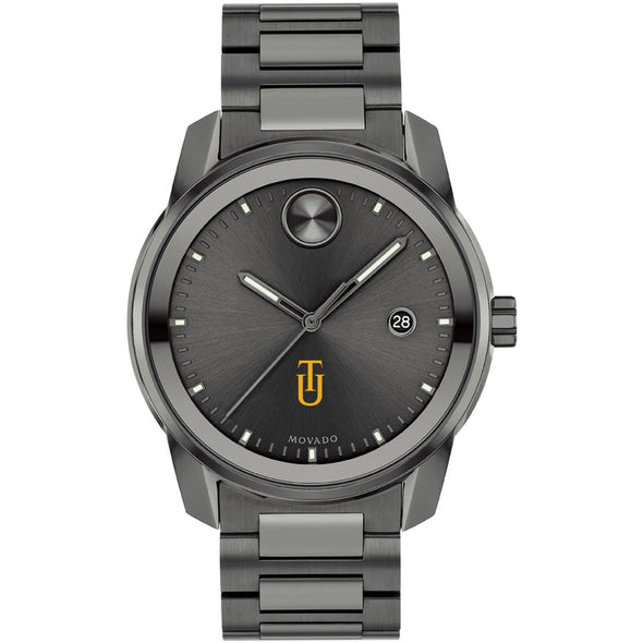 Tuskegee University Men's Movado BOLD Gunmetal Grey with Date Window Shot #2