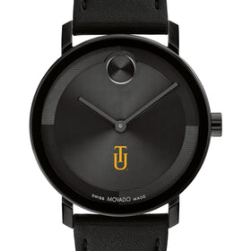 Tuskegee University Men's Movado BOLD with Black Leather Strap Shot #1