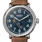 Tuskegee University Shinola Watch, The Runwell Automatic 45 mm Blue Dial and British Tan Strap at M.LaHart & Co. Shot #1