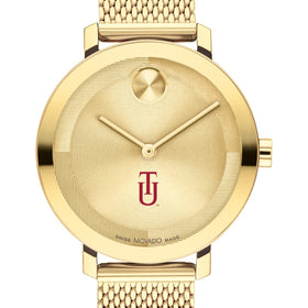 Tuskegee University Women's Movado Bold Gold with Mesh Bracelet Shot #1