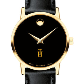 Tuskegee Women&#39;s Movado Gold Museum Classic Leather Shot #1