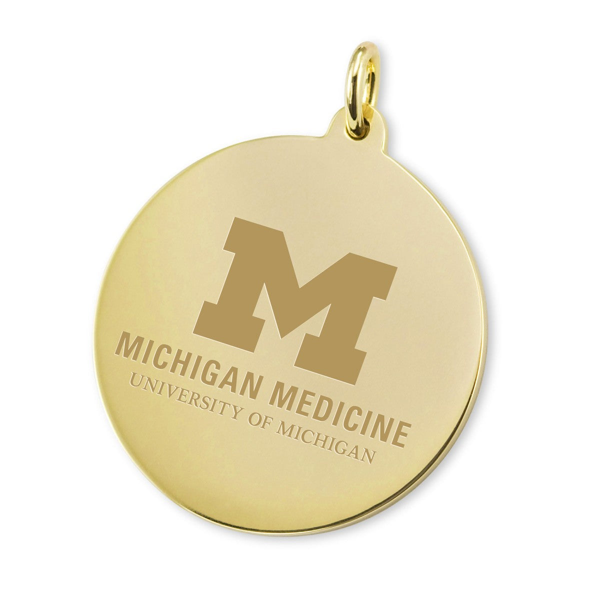 シジルム・マグナム　イタリア　ボローニャ大学　銅メダル　表彰　牌　私 U-M Medical School 18K Gold Charm | M.LaHart & Co.