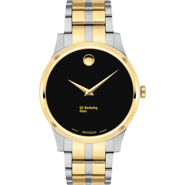UC Berkeley Haas Men's Movado Collection Two-Tone Watch with Black Dial Shot #2