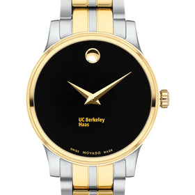 UC Berkeley Haas Women's Movado Collection Two-Tone Watch with Black Dial Shot #1