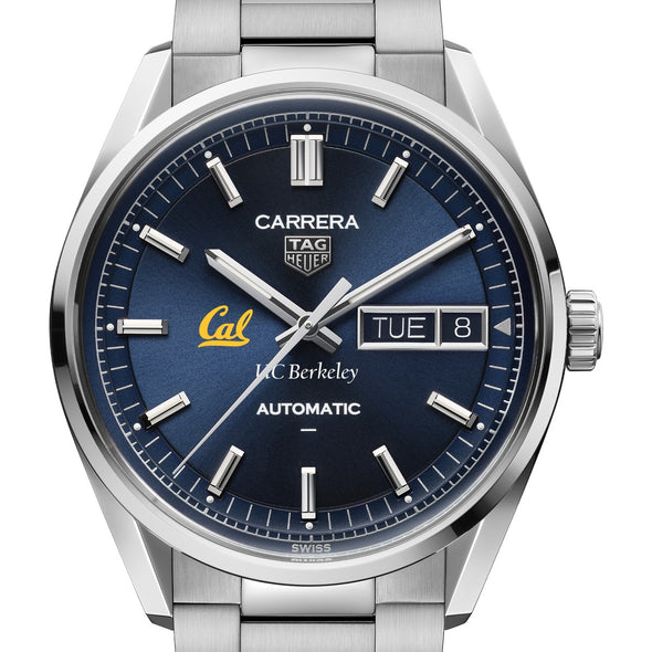 UC Berkeley Men's TAG Heuer Carrera Day-Date with Blue Dial Shot #1