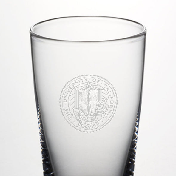 UC Davis Ascutney Pint Glasses by Simon Pearce Shot #2