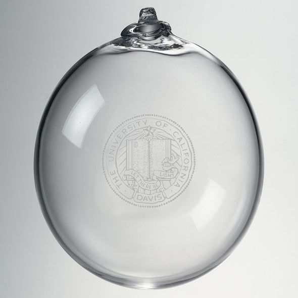 UC Davis Glass Ornament by Simon Pearce Shot #2