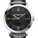 UC Davis Men's Baume et Mercier 40mm Classima Quartz Watch with Black Dial & Black Leather Strap