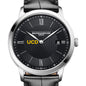UC Davis Men's Baume et Mercier 40mm Classima Quartz Watch with Black Dial & Black Leather Strap Shot #1