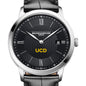 UC Davis Men's Baume et Mercier 40mm Classima Quartz Watch with Black Dial & Black Leather Strap Shot #1
