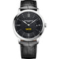 UC Davis Men's Baume et Mercier 40mm Classima Quartz Watch with Black Dial & Black Leather Strap Shot #2