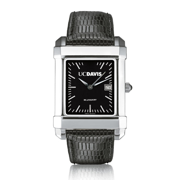 UC Davis Men's Black Quad with Leather Strap Shot #2