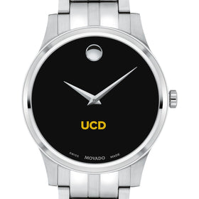 UC Davis Men's Movado Collection Stainless Steel Watch with Black Dial Shot #1