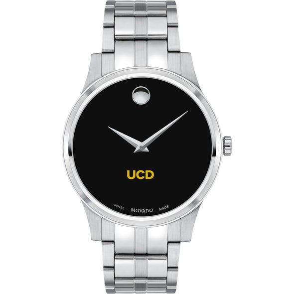 UC Davis Men's Movado Collection Stainless Steel Watch with Black Dial Shot #2