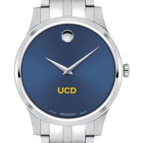 UC Davis Men's Movado Collection Stainless Steel Watch with Blue Dial Shot #1
