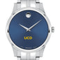 UC Davis Men's Movado Collection Stainless Steel Watch with Blue Dial Shot #1