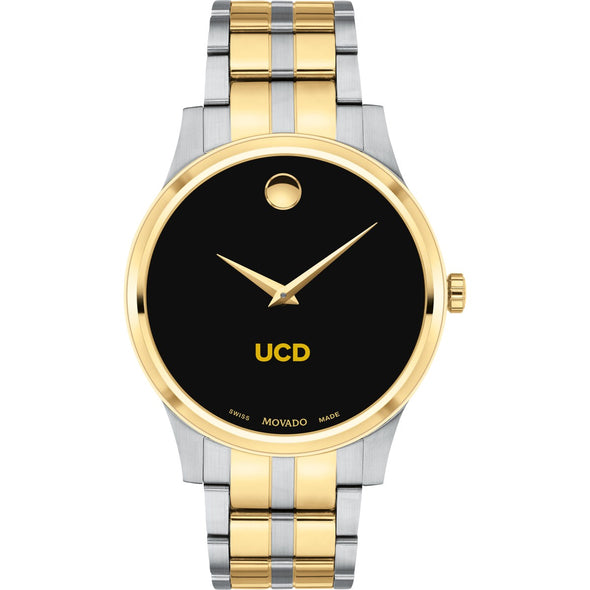 UC Davis Men's Movado Collection Two-Tone Watch with Black Dial Shot #2