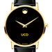 UC Davis Men's Movado Gold Museum Classic Leather