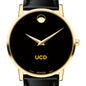 UC Davis Men's Movado Gold Museum Classic Leather Shot #1