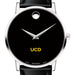 UC Davis Men's Movado Museum with Leather Strap