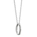 UC Davis Monica Rich Kosann "Carpe Diem" Poesy Ring Necklace in Silver